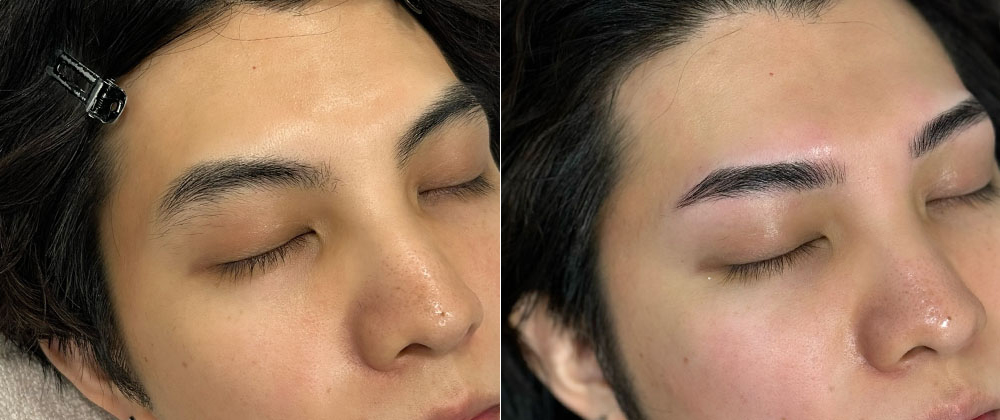 メンズアイブロウのビフォーアフター
